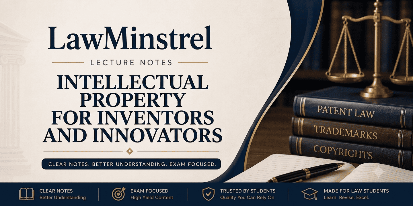 Intellectual Property for Inventors and Innovators