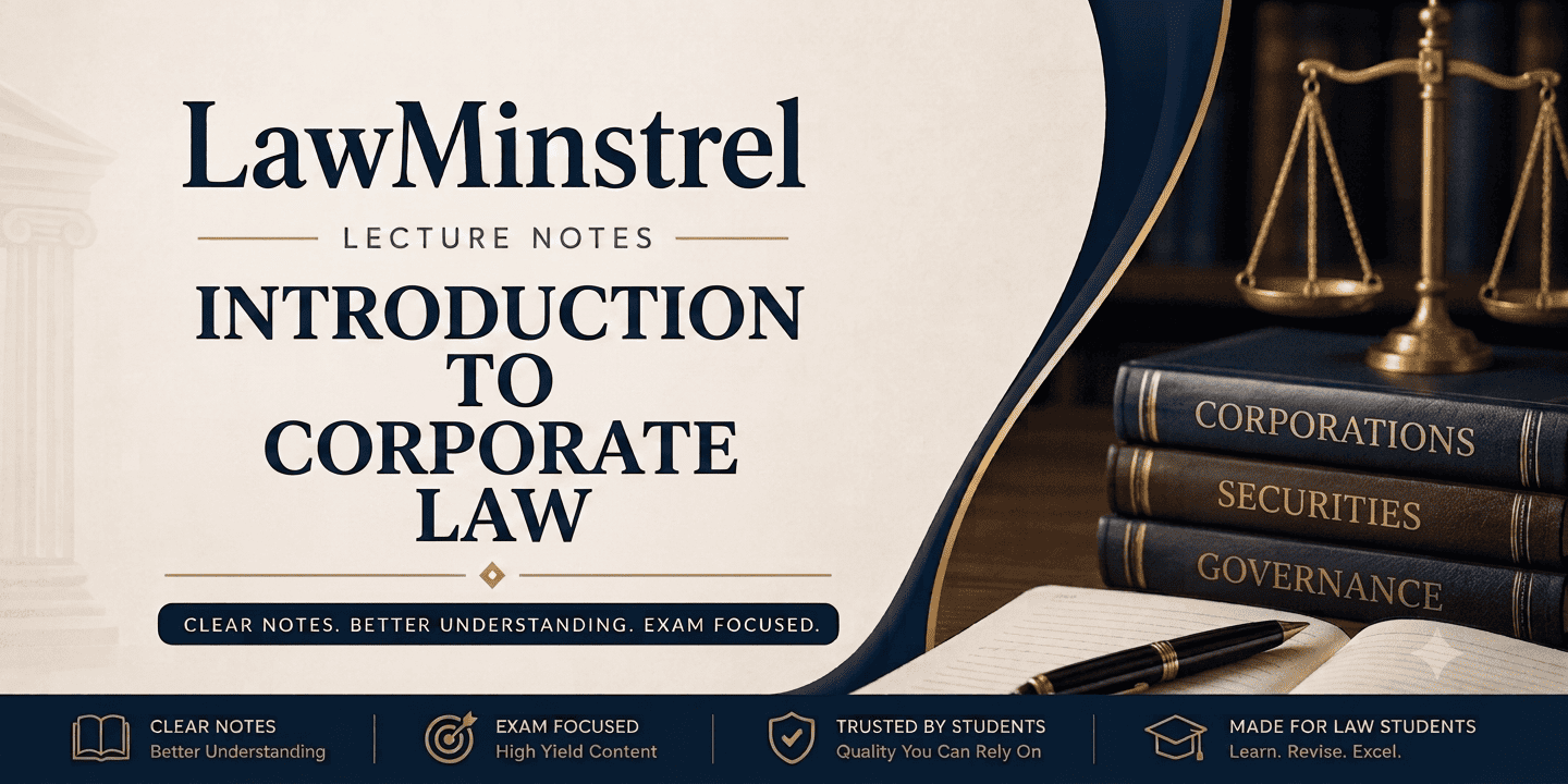 Introduction to Corporate Law